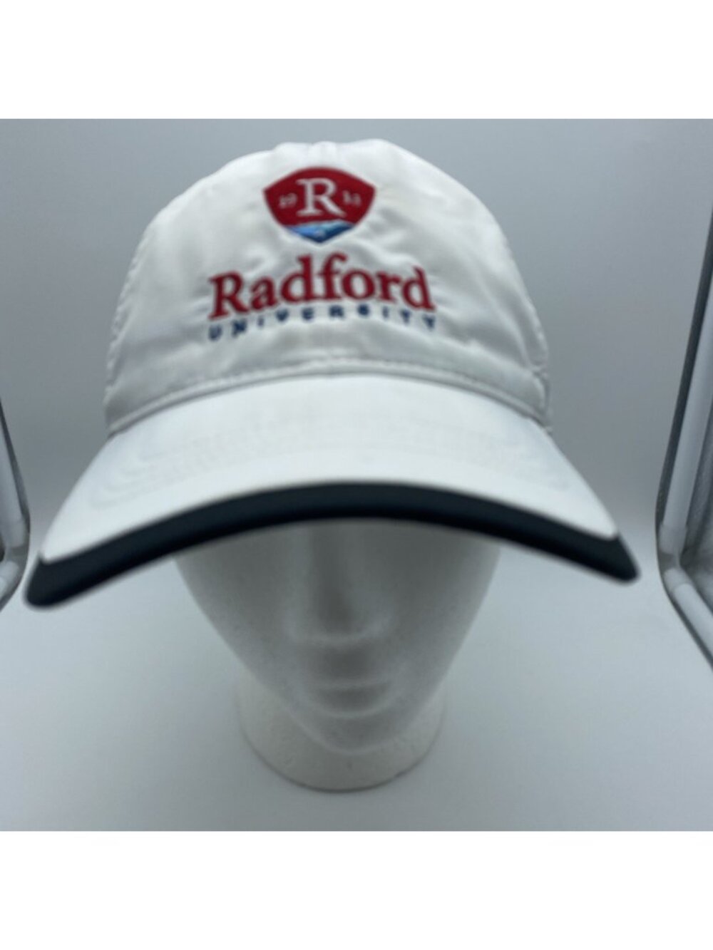 Radford Highlanders White Cap Hat Hook & Loop NCAA Pacific Headwear